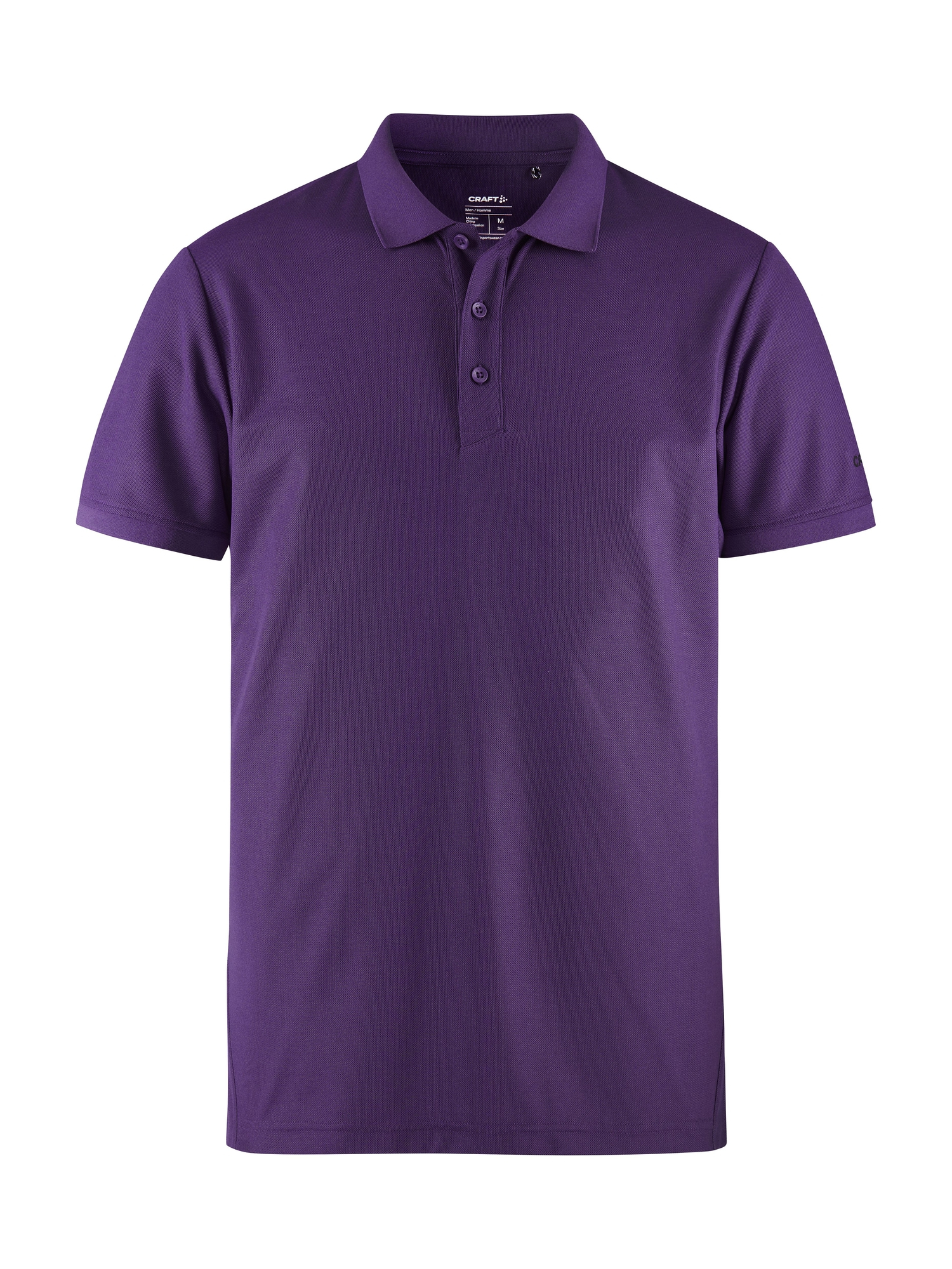 Polo de sport personnalisé en polyester recyclé - CRAFT True purple